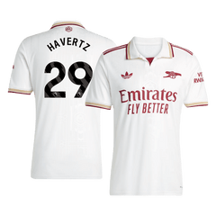 HAVERTZ #29 Arsenal Third Away Soccer Jersey 2025/26 White