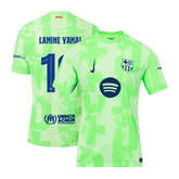 Barcelona LAMINE YAMAL #19 Drittes Auswärts-Fußballtrikot Authentic 2024/25 – UCL (Spotify-Logo ohne Text)
