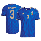 DIMARCO #3 Player Version Italy Home Soccer Jersey World Cup 2026 Blue