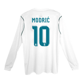 Real Madrid MODRIĆ #10 Home Soccer Jersey Retro 2017/18 - Long Sleeve