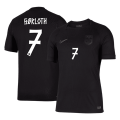 SØRLOTH #7 Player Version Norway Away Soccer Jersey World Cup 2026 Black
