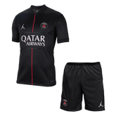 PSG Fourth Soccer Jersey Kit(Jersey+Shorts) 25/26 Black