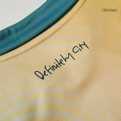 Manchester City Fourth Away Soccer Jersey Kit 2024/25 Kids(Jersey+Shorts)- Definitely City (UCL)