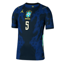 CASEMIRO #5 Player Version Brazil Away Soccer Jersey World Cup 2026 Navy