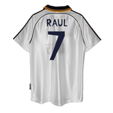 Real Madrid RAUL #7 Home Soccer Jersey Retro 1998/00