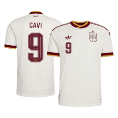 GAVI #9 Player Version Spain Away Soccer Jersey World Cup 2026 White