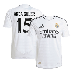 Real Madrid ARDA GÜLER #15 Home Jersey Authentic