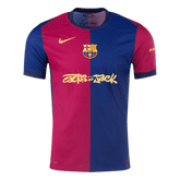 Maillot de football domicile authentique Barcelone X Travis Scott 2024/25