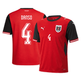 DANSO#4 Austria Home Soccer Jersey World Cup 2026 Red