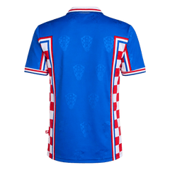 Retro Croatia Away Soccer Jersey World Cup1998 Blue