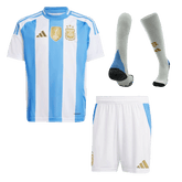 Argentina Home Jersey Kit 2024 Kids(Jersey+Shorts+Socks)