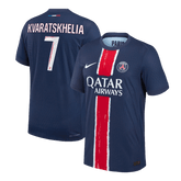 PSG KVARATSKHELIA #7 Home Soccer Jersey Authentic 2024/25