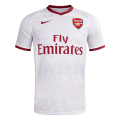 Men Retro Fan Version 2007/08 Arsenal Away Soccer Jersey White
