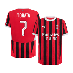 Maillot domicile authentique AC Milan MORATA #7 2024/25 - Édition UCL