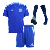 Argentinien Auswärtstrikot Copa America 2024 Kinder (Trikot + Shorts + Socken)