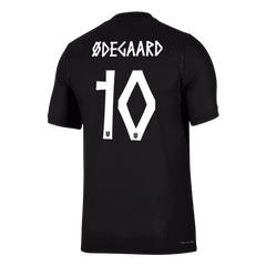 ØDEGAARD #10 Player Version Norway Away Soccer Jersey World Cup 2026 Black