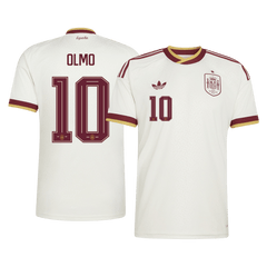 OLMO #10 Spain Away Soccer Jersey World Cup 2026 White