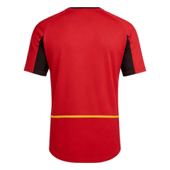 Men Retro Fan Version Belgium Home Soccer Jersey World Cup 2002 Red