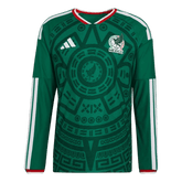Player Version Mexico Home Long Sleeve Soccer Jersey World Cup 2026 Green