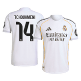 TCHOUAMENI #14 Authentic Real Madrid Home Soccer Jersey 2025/26 White