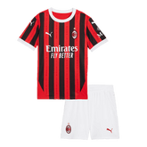 AC Milan Home Jersey Kit 2024/25 Kids(Jersey+Shorts)