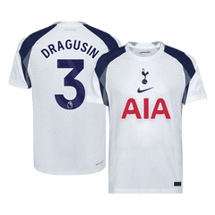 DRAGUSIN #3 Authentic Tottenham Hotspur Home Soccer Jersey 2025/26 White