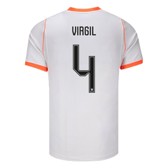 VIRGIL #4 Netherlands Away Soccer Jersey World Cup 2026 White
