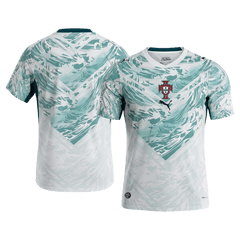 Portugal Away Soccer Jersey World Cup 2026 White&Green