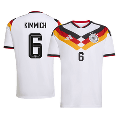 KIMMICH #6 Germany Home Soccer Jersey World Cup 2026 White