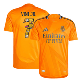 Real Madrid VINI JR. #7 Away Jersey Authentic 2024/25 - Bear Champ Font
