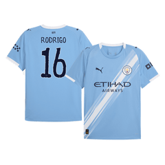 RODRIGO #16 Manchester City Home Soccer Jersey 2025/26 Blue - Club World Cup
