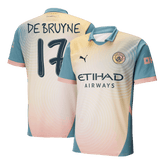 Manchester City DE BRUYNE #17 Fourth Away Soccer Jersey 2024/25 - Definitely City