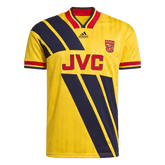 Men Retro Fan Version Arsenal Away Soccer Jersey 1993/94 Yellow