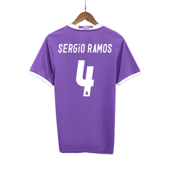 Real Madrid SERGIO RAMOS #4 Auswärts-Fußballtrikot Retro 2016/17