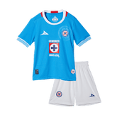 Cruz Azul Heim-Fußballtrikot-Set 2024/25 für Kinder (Trikot + Shorts)
