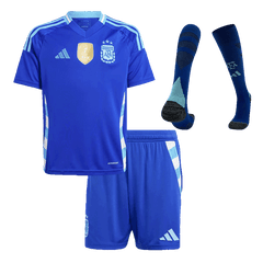 Argentina Away Jersey Kit 2024 Kids(Jersey+Shorts+Socks)
