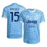 KALULU #15 Authentic Juventus Away Soccer Jersey 2025/26 Blue