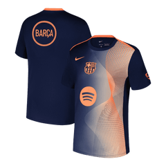 25/26 Club Barcelona Pe-Match Soccer Jersey Orange&Black