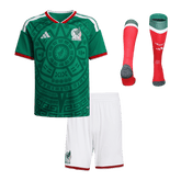 Kid's Mexico Home Soccer Jersey Kit(Jersey+Shorts+Socks) 25/26 Green