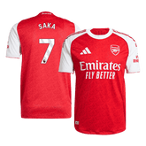 SAKA #7 Authentic Arsenal Home Soccer Jersey 2025/26 Red