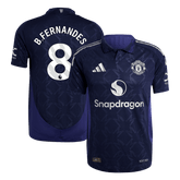 Maillot de football extérieur authentique Manchester United B.FERNANDES #8 2024/25