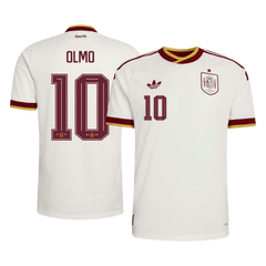 OLMO #10 Player Version Spain Away Soccer Jersey World Cup 2026 White