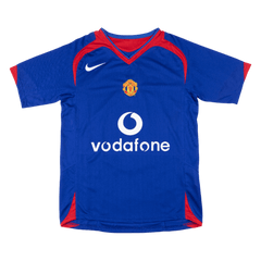 Retro 05/06 Manchester United Away Soccer Jersey Blue