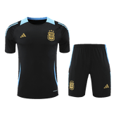 Maillot d'entraînement d'avant-match de l'Argentine pour la Copa America 2024 (maillot et short)