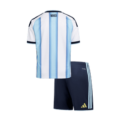 Kid's Argentina Home Soccer Jersey Kit(Jersey+Shorts) 25/26 Blue&White