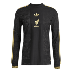 Authentisches Mexiko-Fußballtrikot mit langen Ärmeln, drittes Auswärtstrikot 2025 – Gold Cup