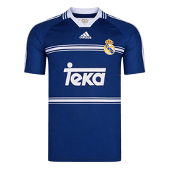 Men Retro Fan Version 98/99 Real Mardid Away Soccer Jersey Navy