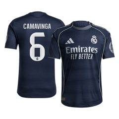 CAMAVINGA #6 Authentic Real Madrid Away Soccer Jersey 2025/26 Navy