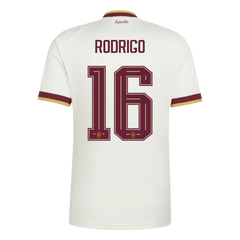 RODRIGO #16 Spain Away Soccer Jersey World Cup 2026 White