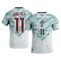 JOÃO FÉLIX #11 Portugal Away Soccer Jersey World Cup 2026 White&Green